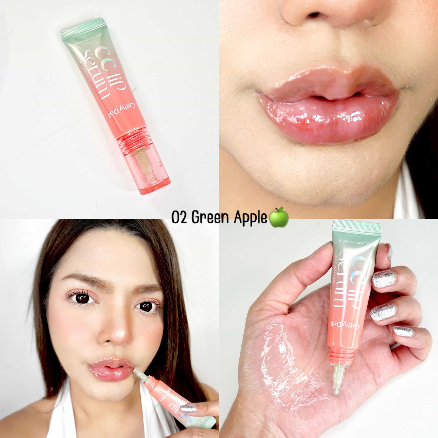 Cathy Doll CC Lip Serum Color Corrector #02 Green Apple