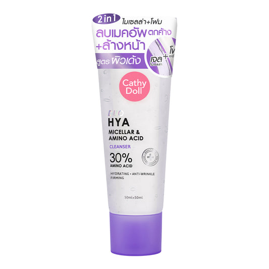 Cathy Doll Duo Hya Micellar & Amino Acid Cleanser 50มล.+50มล