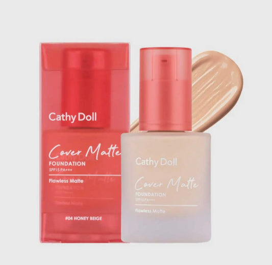 Cathy Doll Cover Matte Foundation SPF15/PA+++ 30g. เคที่ดอลล์