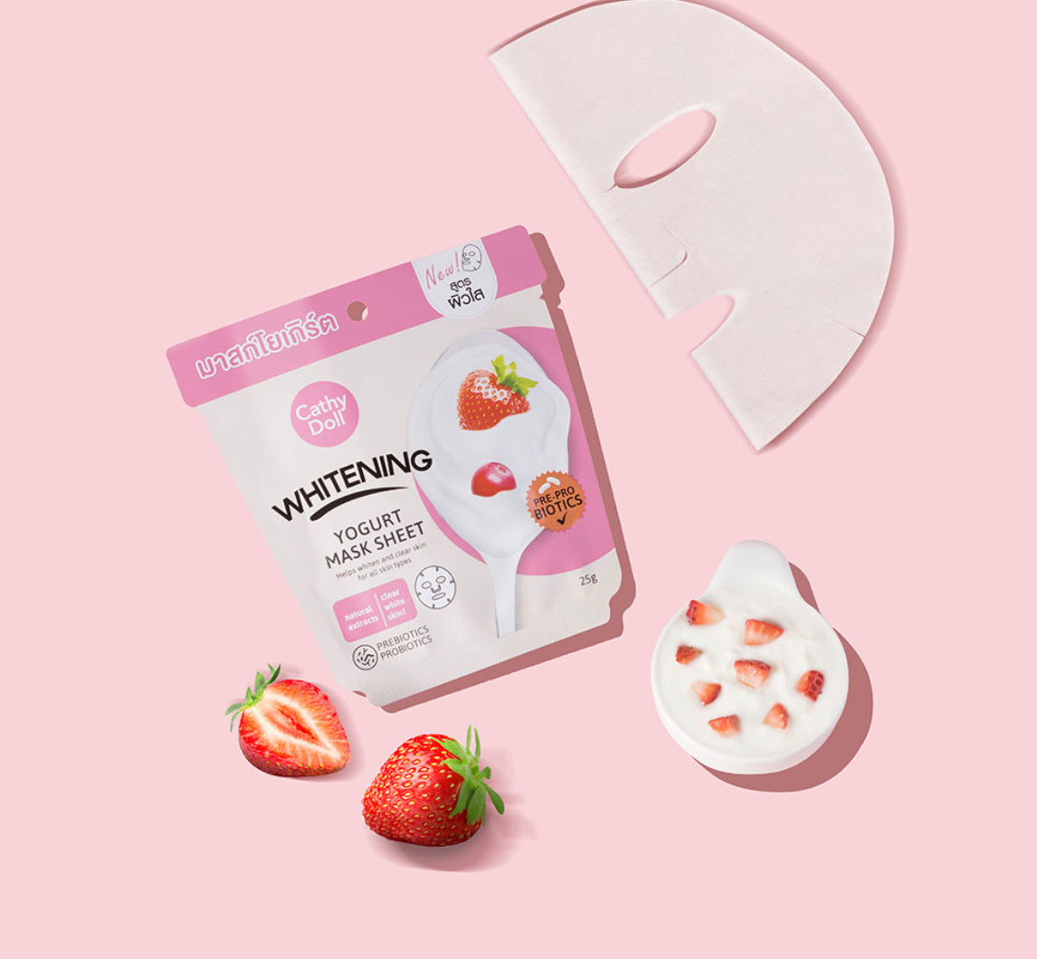 Cathy Doll Whitening Yogurt Mask Sheet 25g