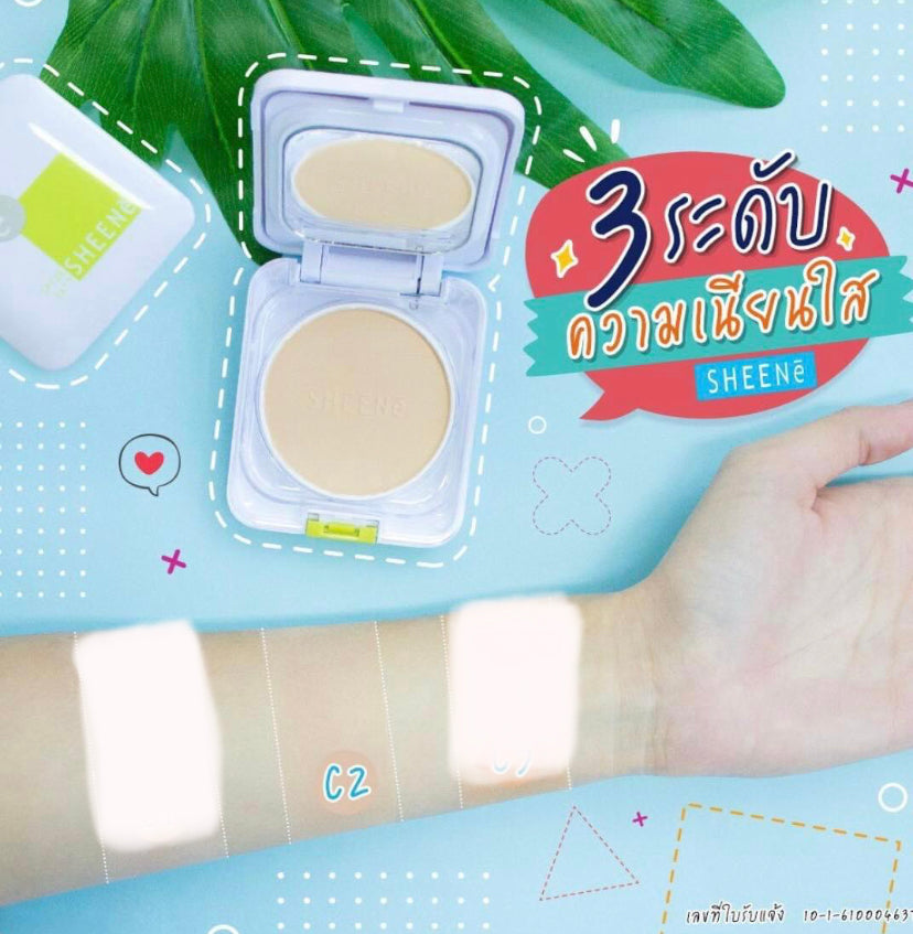 Sheene Oil Free Cake Powder SPF25/PA++ with Refill #02 8g+8g