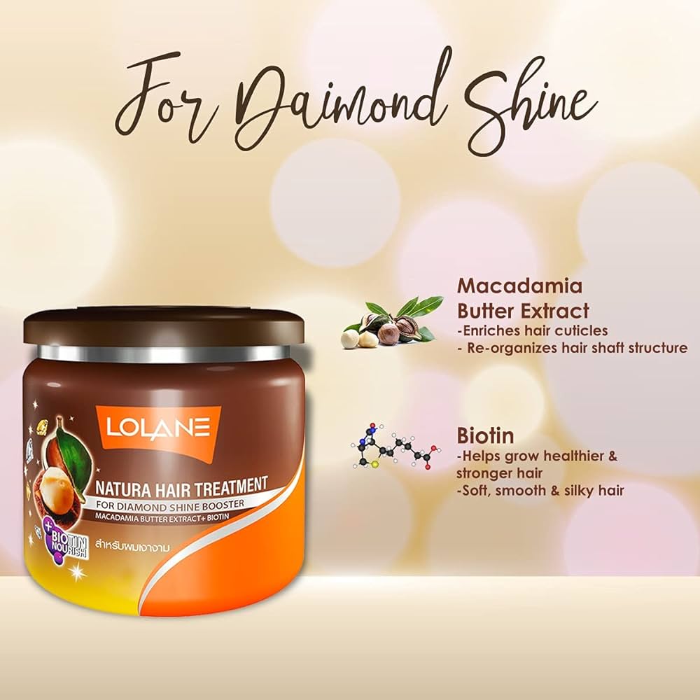 Lolane Natura Hair Treatment For Nourishing & Diamond Shine Booster 500g