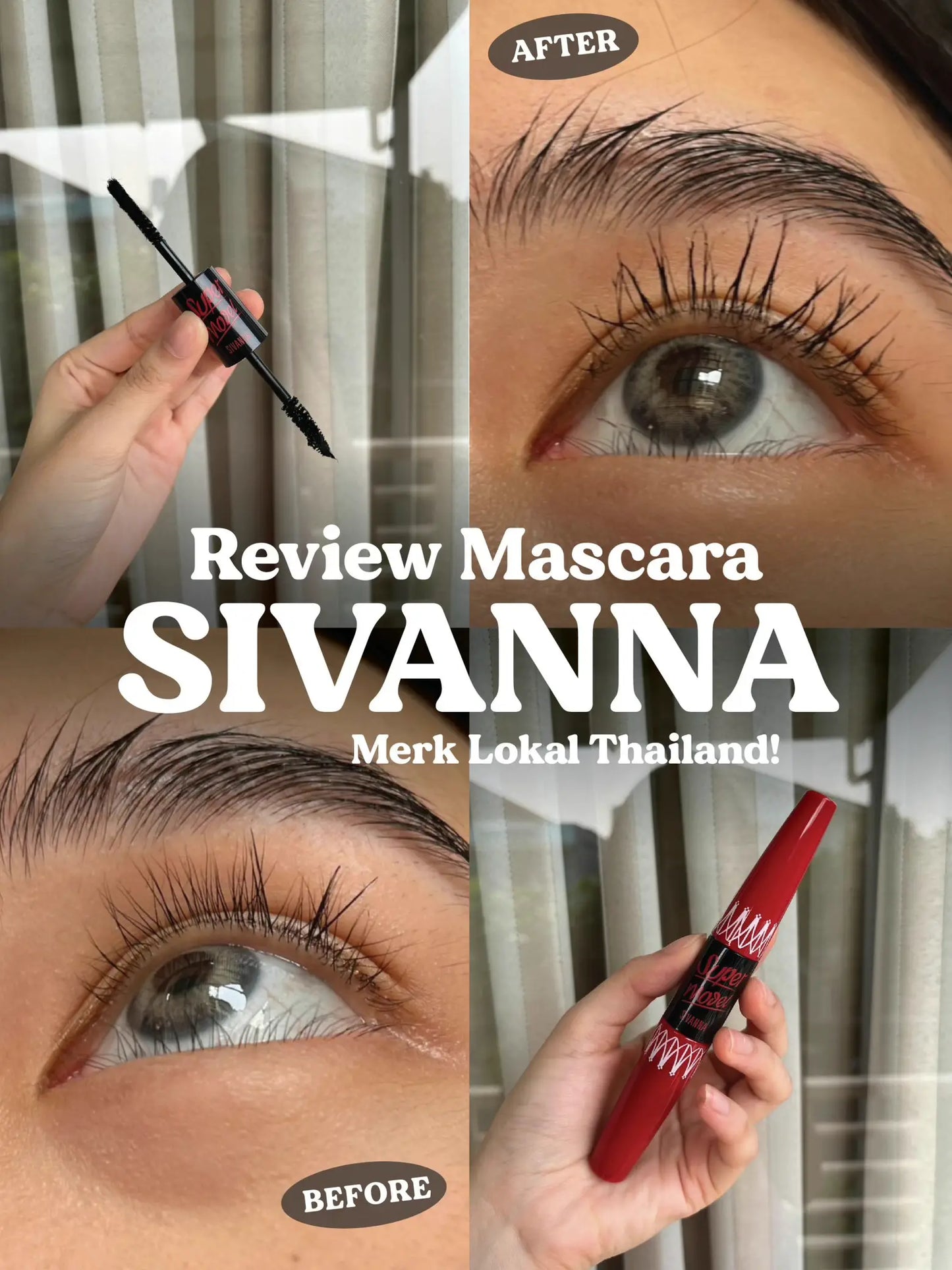 Sivanna Colors Super Model 5X Long Mascara 4.5g+1.2g