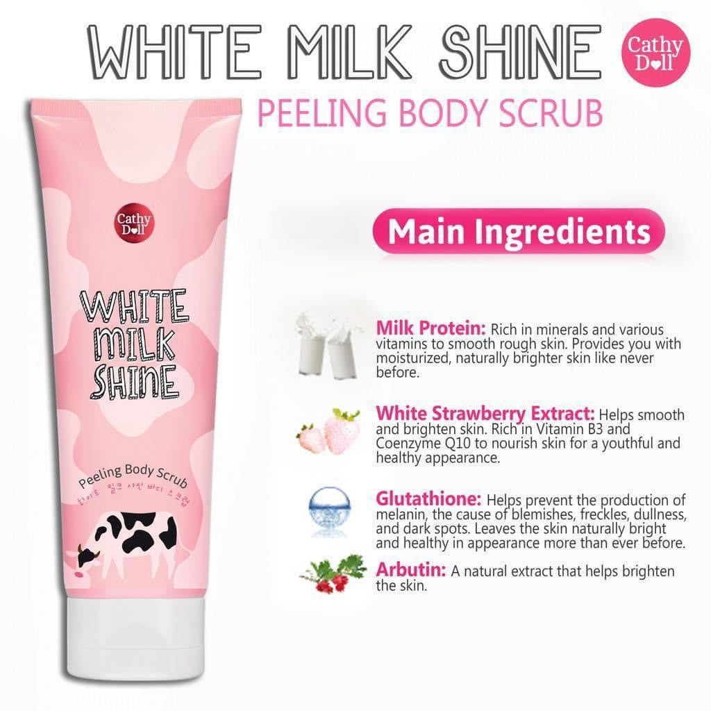 Cathy Doll White Milk Shine Peeling Body Scrub 320ml