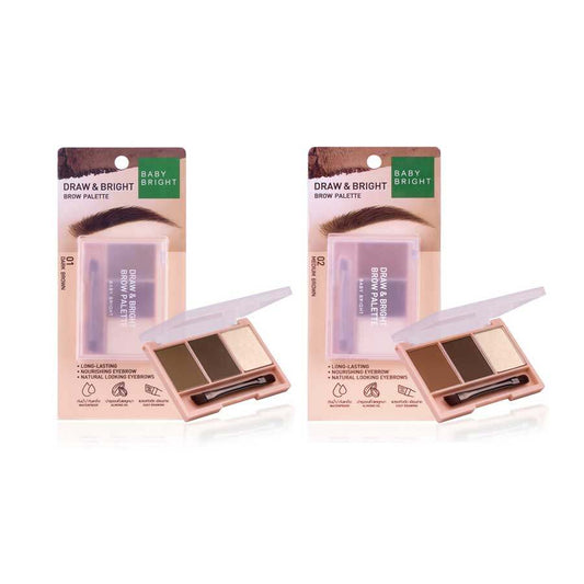 Baby Bright Draw & Bright Brow Palette 0.86G X 3 Colors