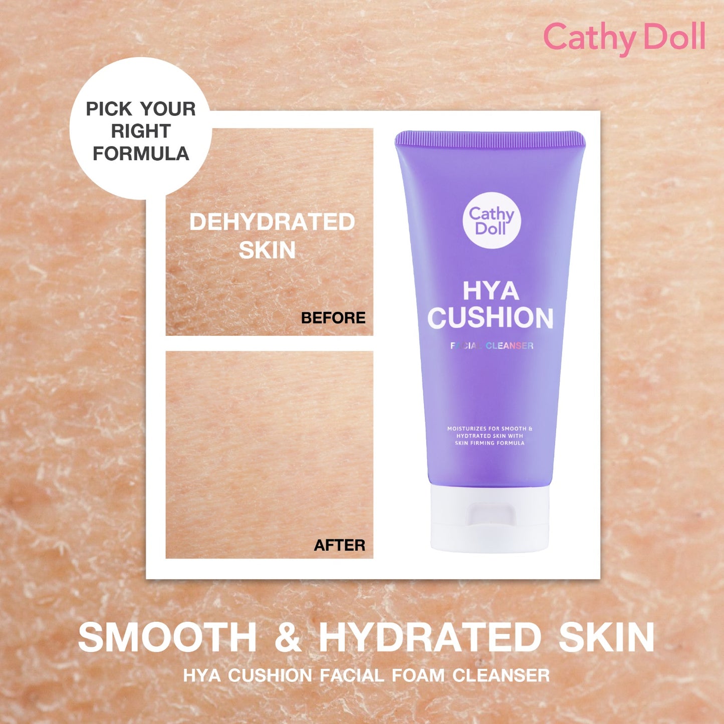 CATHY DOLL HYA CUSHION FACIAL FOAM CLEANSER 120ml