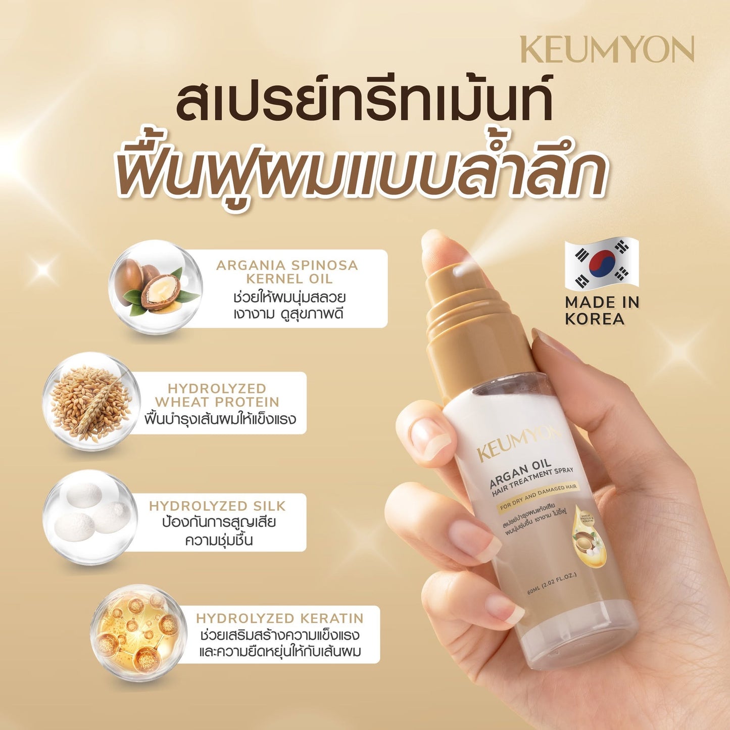 Keumyon Argan Oil Hair Treatment Spray