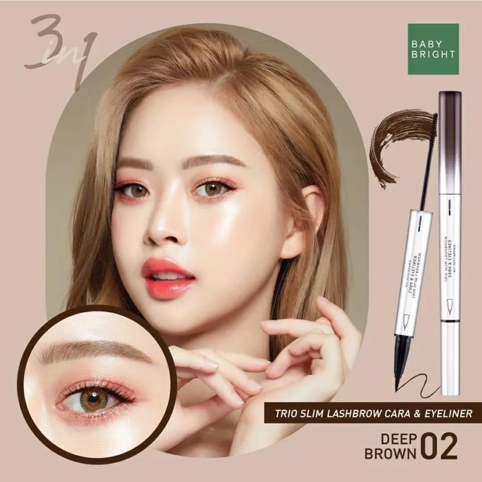 Baby Bright Trio Slim Lashbrow Cara & Eyeliner 2G+0.5ML