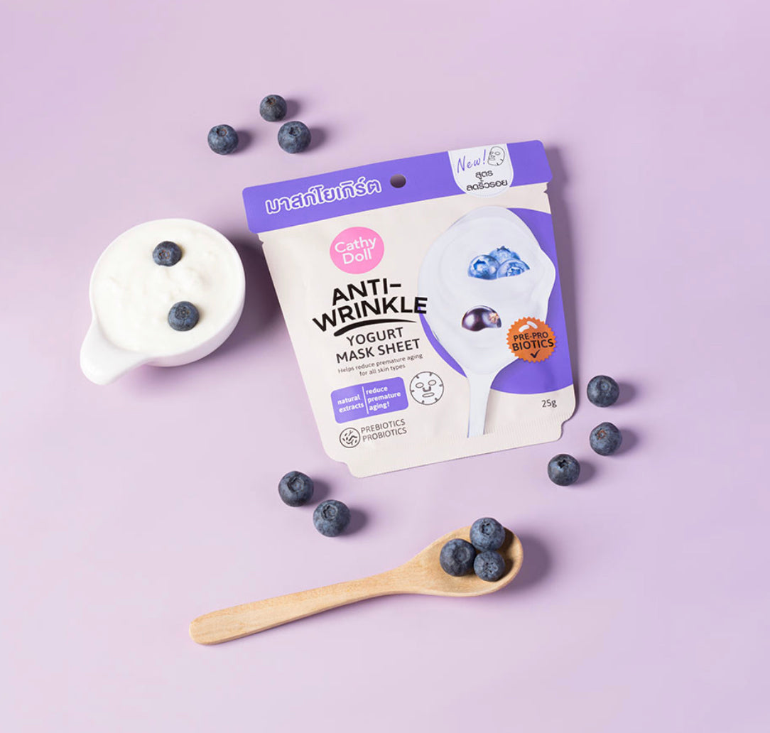 Cathy Doll Anti-Wrinkle Yogurt Mask Sheet 25g