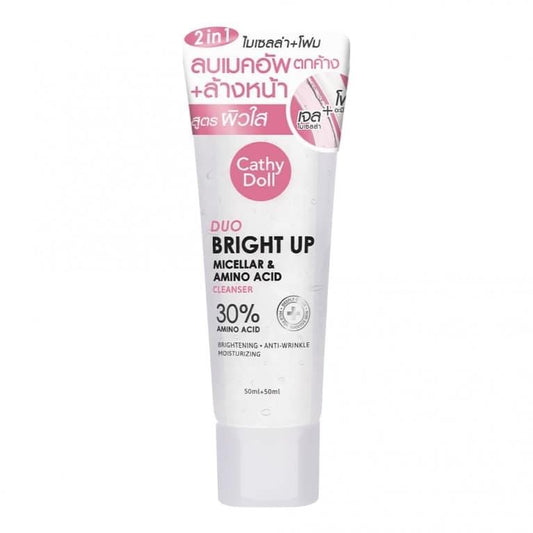 Cathy Doll Duo Bright Up Micellar & Amino Acid Cleanser 50มล.+50มล