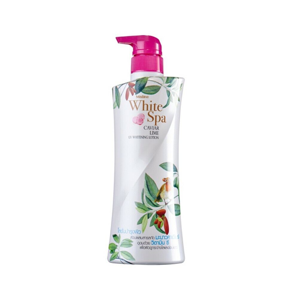 MISTINE White Spa Caviar Lime UV Whitening Moisturizing Lotion 400ml