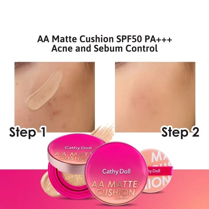 Cathy Doll AA Matte Cushion SPF 50 PA+++ Acne And Sebum Contro #03