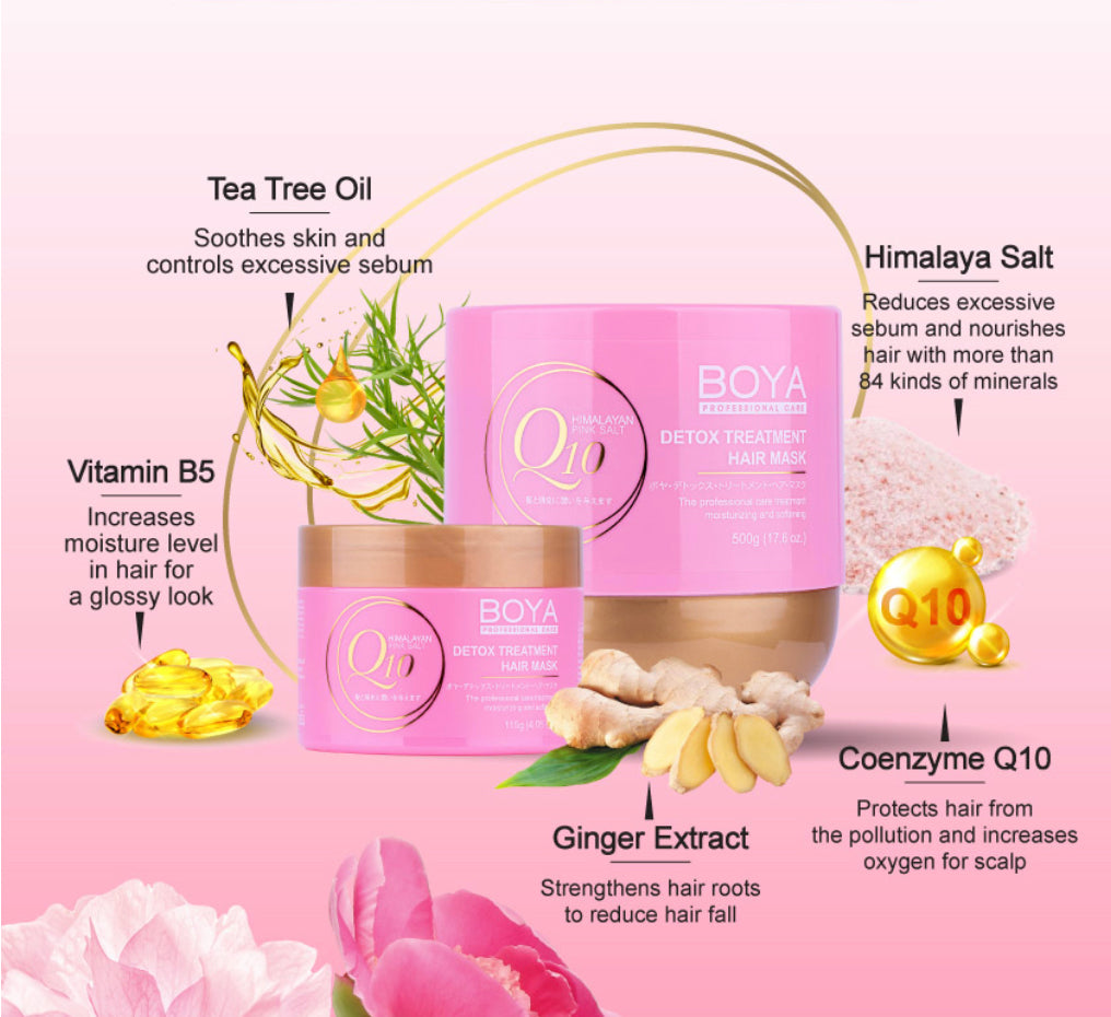 BOYA Q10 DETOX TREATMENT HAIR MASK 500g