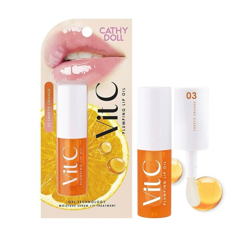 Cathy Doll Vit C Plumping Lip Oil Anti-Aging Soft & Smooth #03 SAMSAO THAI COSMETIC Cathy Doll Vit C Plumping Lip Oil Anti-Aging Soft & Smooth #03 SAMSAO THAI COSMETIC