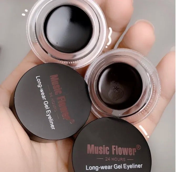 Music flower 24H Lasting Waterproof Eyebrow and Eyeliner Cream 3g+3g