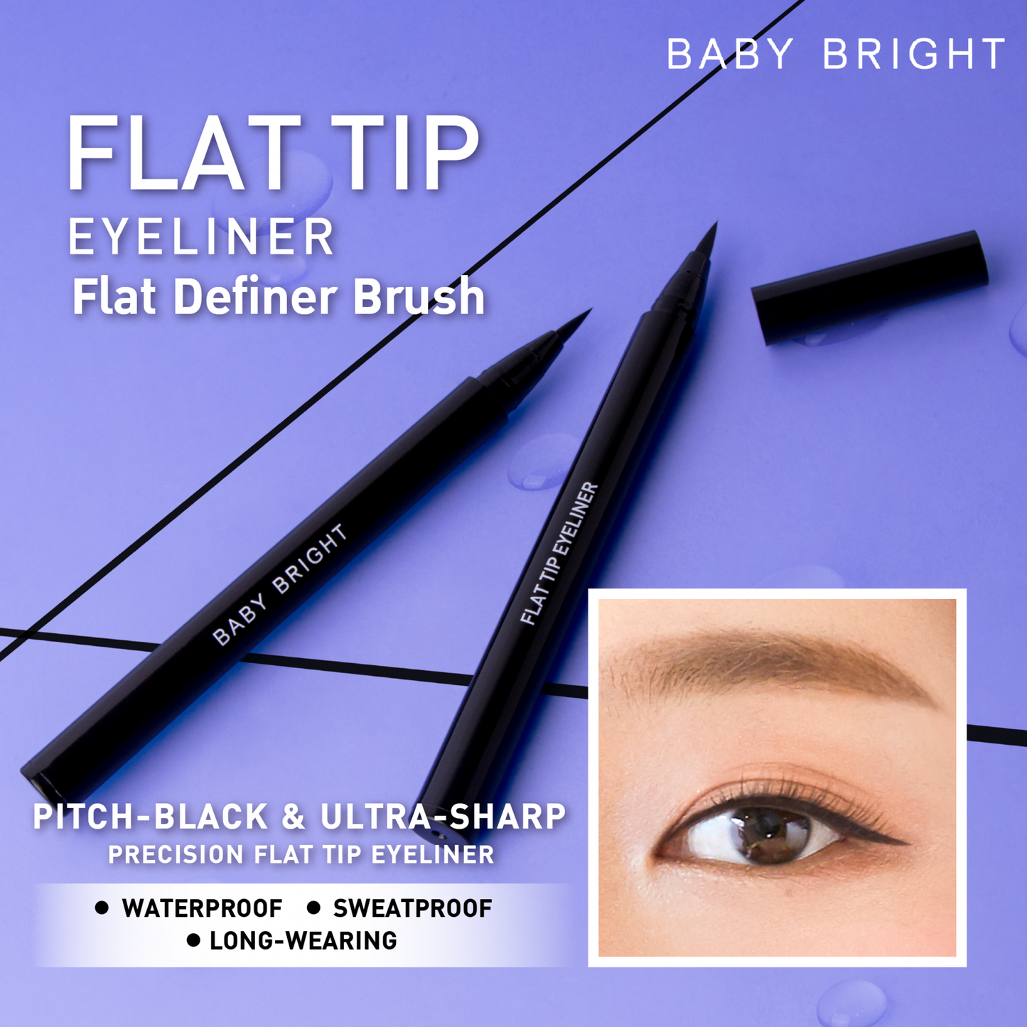 Baby Bright Flat Tip Eyeliner 0.7G