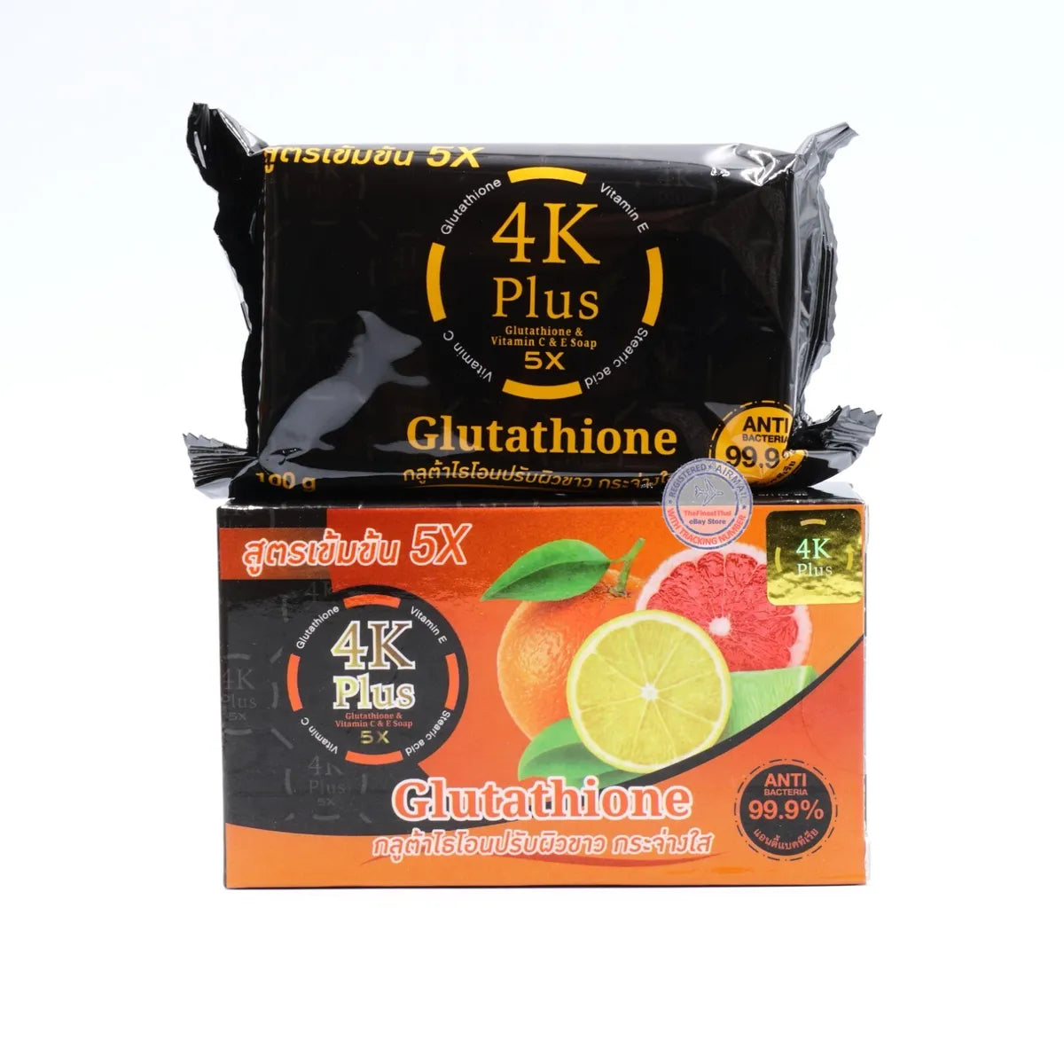 صابون الجلوتاثيون وفيتامين C وE 4K بلس، 100 جم