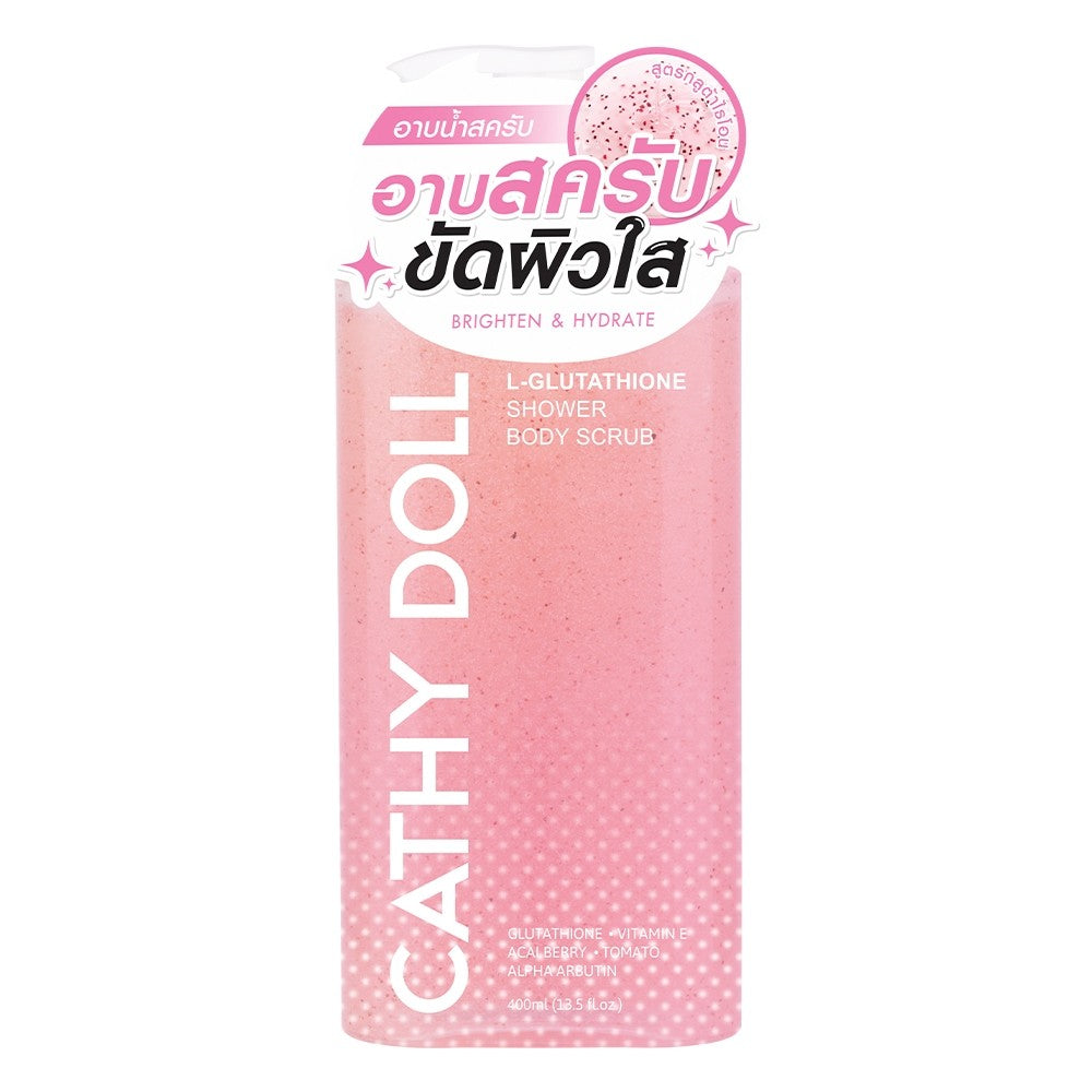 Cathy Doll L-Glutathione Shower Body Scrub 2in1 400ml SAMSAO THAI COSMETIC Cathy Doll L-Glutathione Shower Body Scrub 2in1 400ml SAMSAO THAI COSMETIC