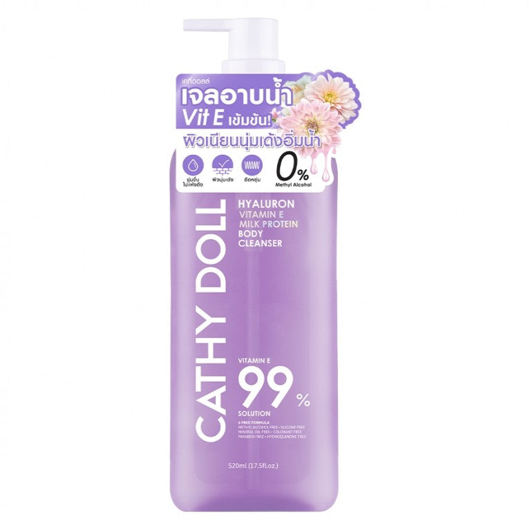 Cathy Doll Hyaluron Vitamin E Milk Protein Body Cleanser 520ML