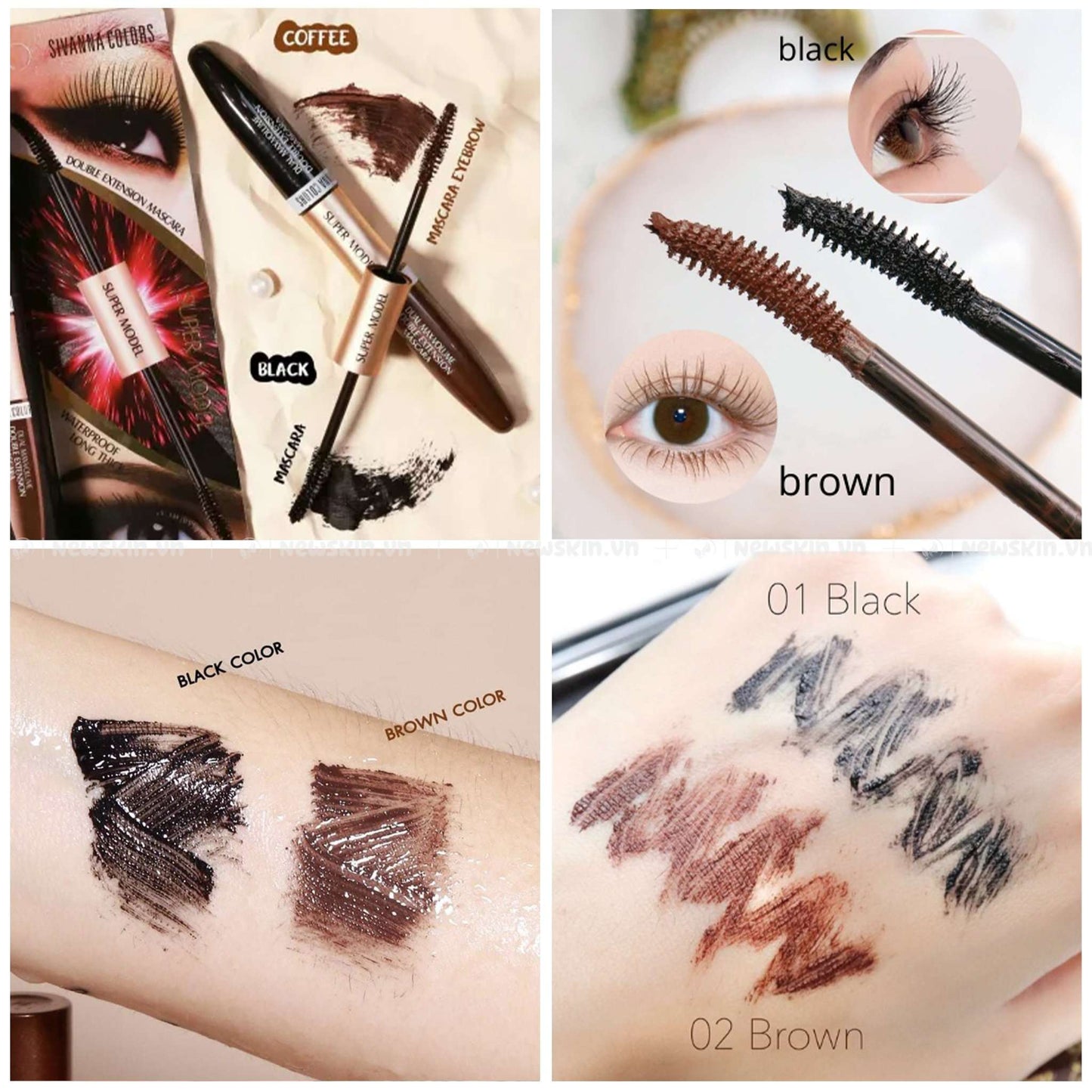 Sivanna Colors Super Model Double Extension Mascara