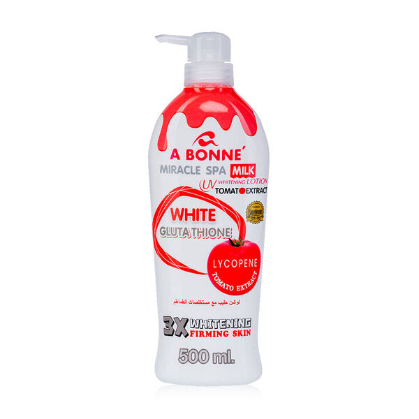 A Bonne Miracle Spa Milk UV Whitening Lotion Plus Tomato Extract 500ml