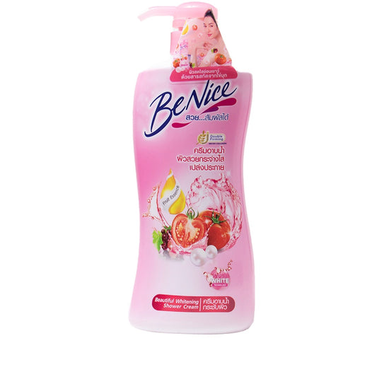 BENICE PERFECT ELASTIC SHOWER CREAM PINK 450ml