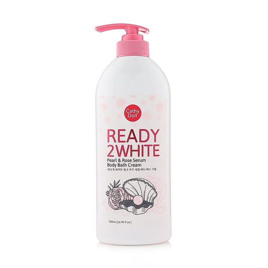 Cathy Doll Ready 2 White  Pearl & Rose Serum Body Bath Cream 500ml