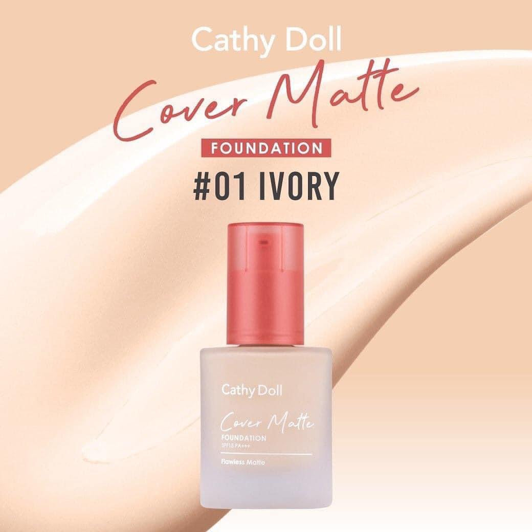 Cathy Doll Cover Matte Foundation SPF15/PA+++ 30g. เคที่ดอลล์