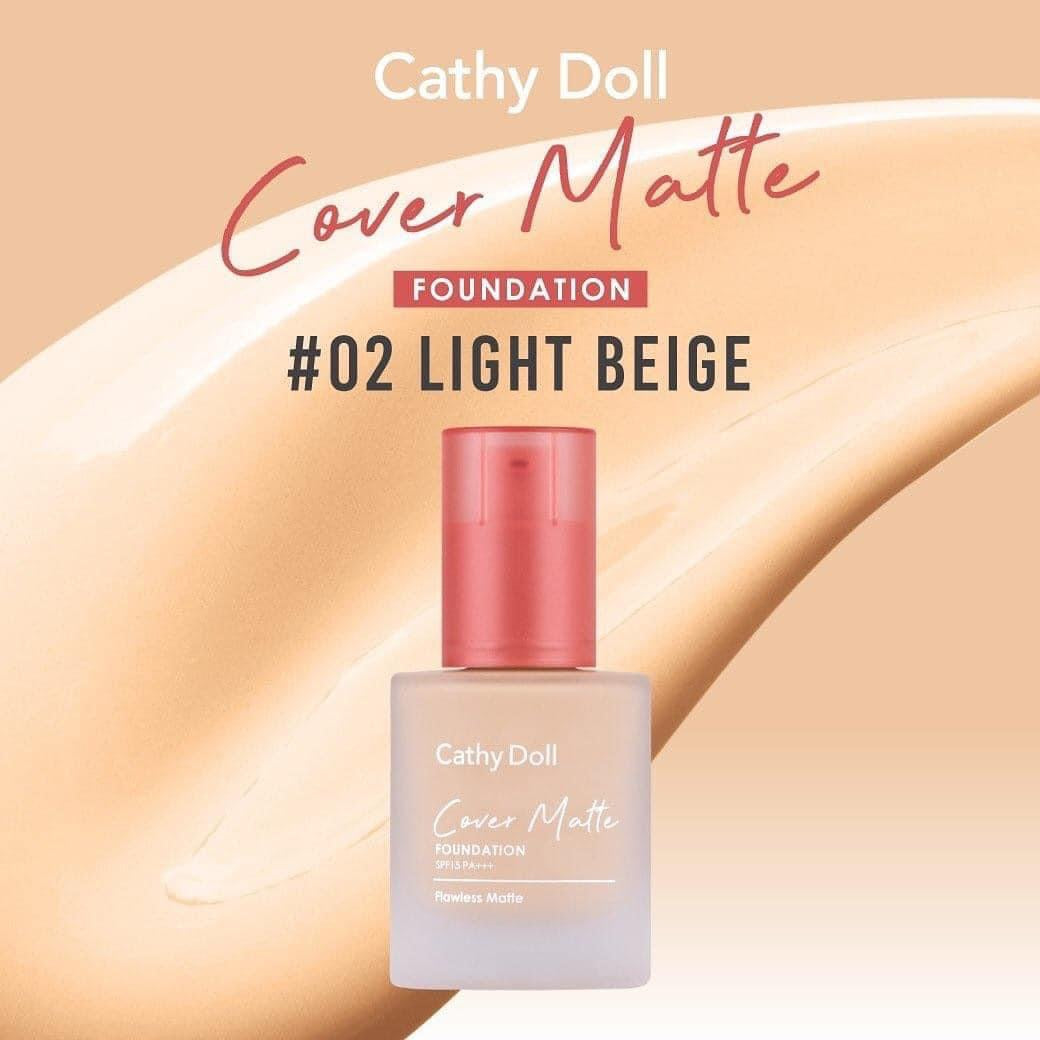 Cathy Doll Cover Matte Foundation SPF15/PA+++ 30g. เคที่ดอลล์