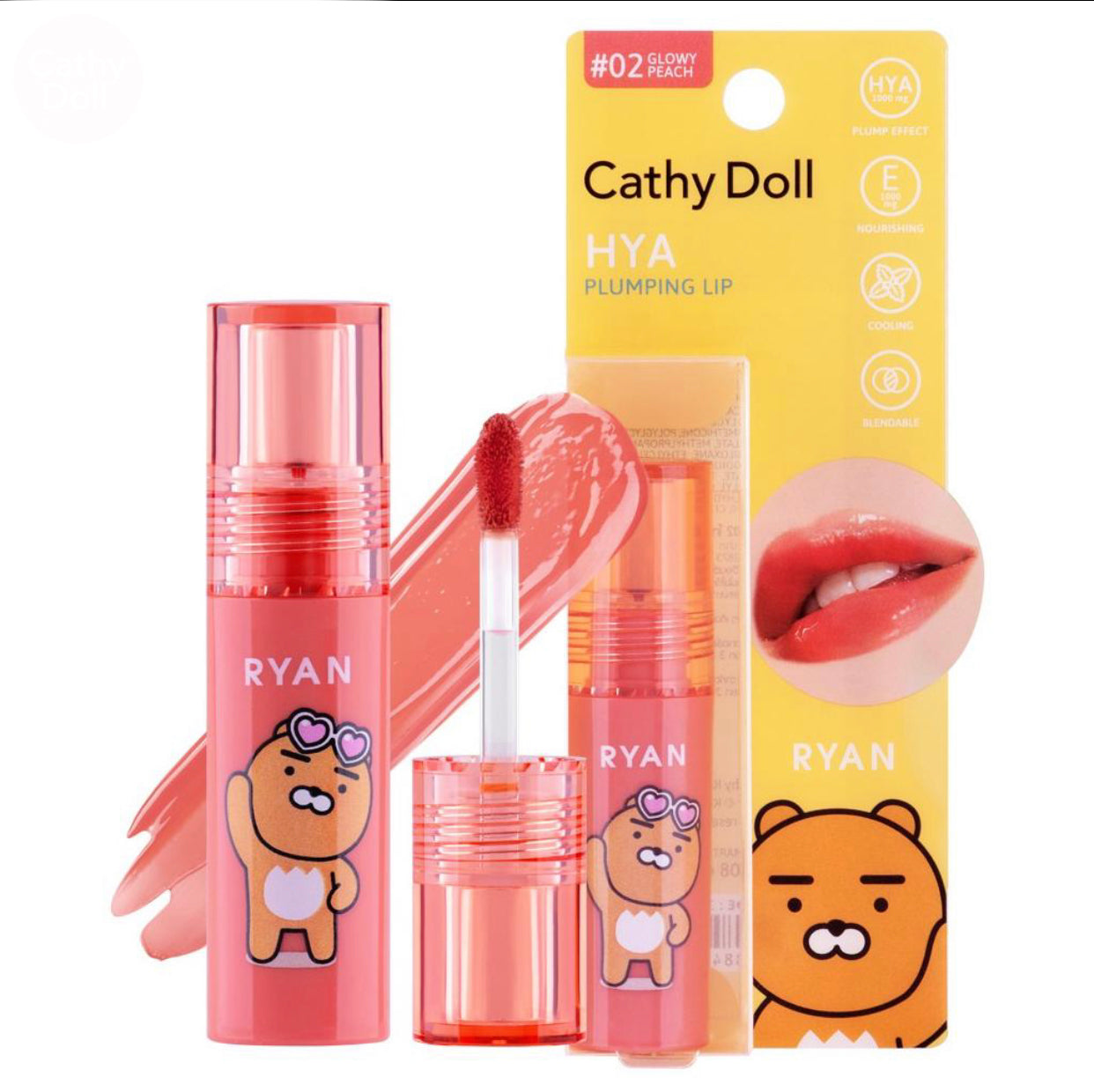 Cathy Doll Kakao Friends Hya Plumping Lip #02