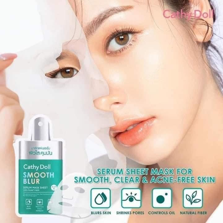 CATHY DOLL SMOOTH BLUR MASK SHEET 20 กรัม