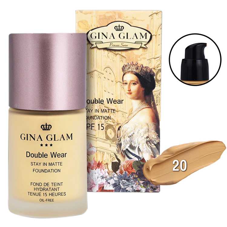 Gina Glam Double Wear Stay In Matte Foundation #20