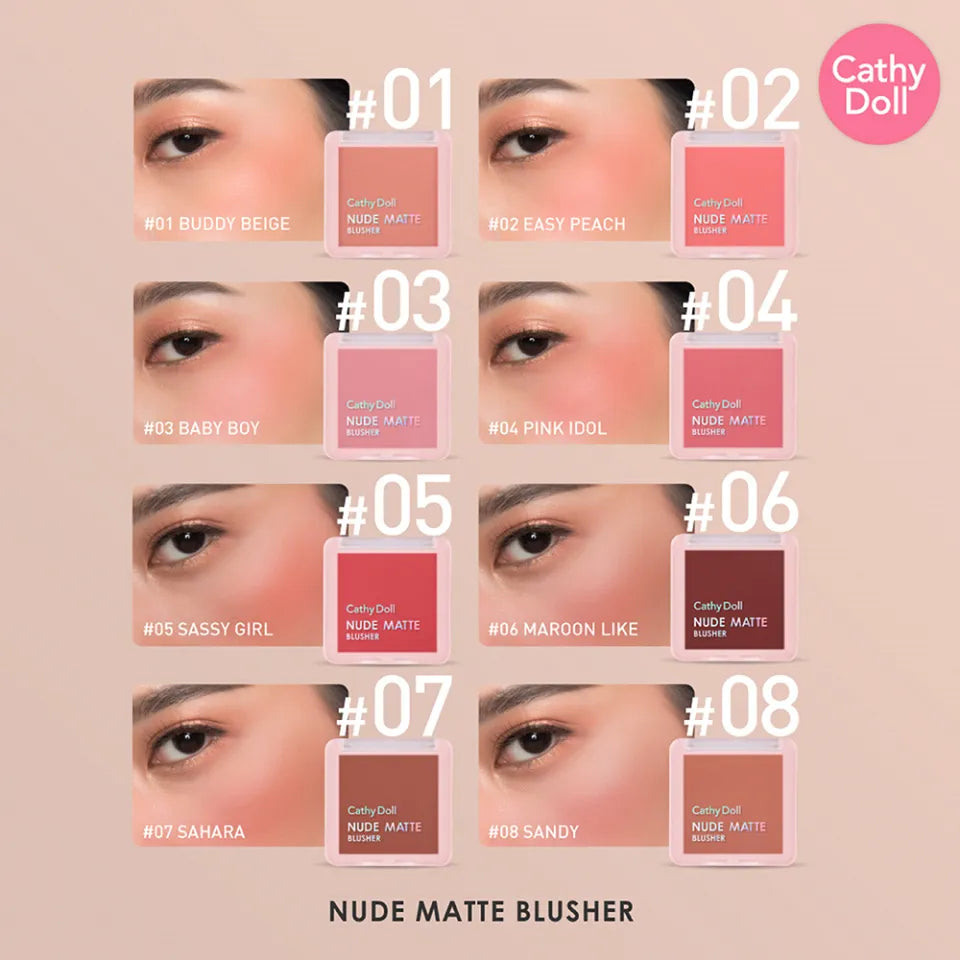 Cathy Doll Nude Matte Blusher 6g