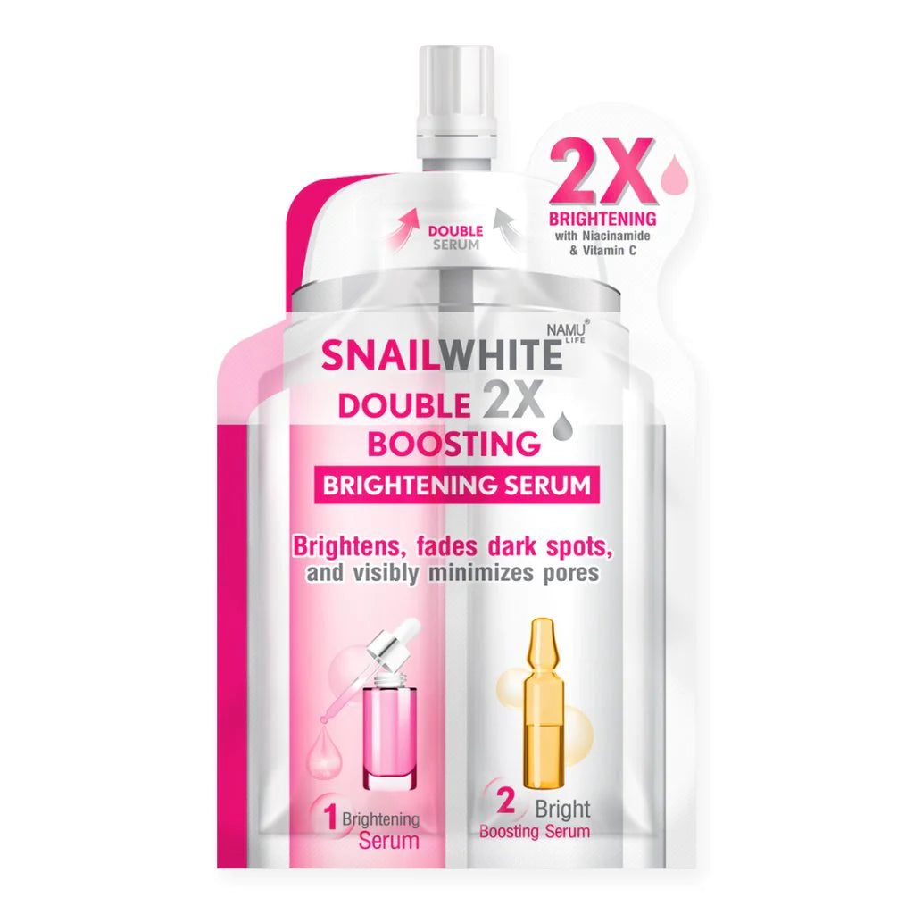 Snail White Double Boosting Brightening Serum 4ml+4ml