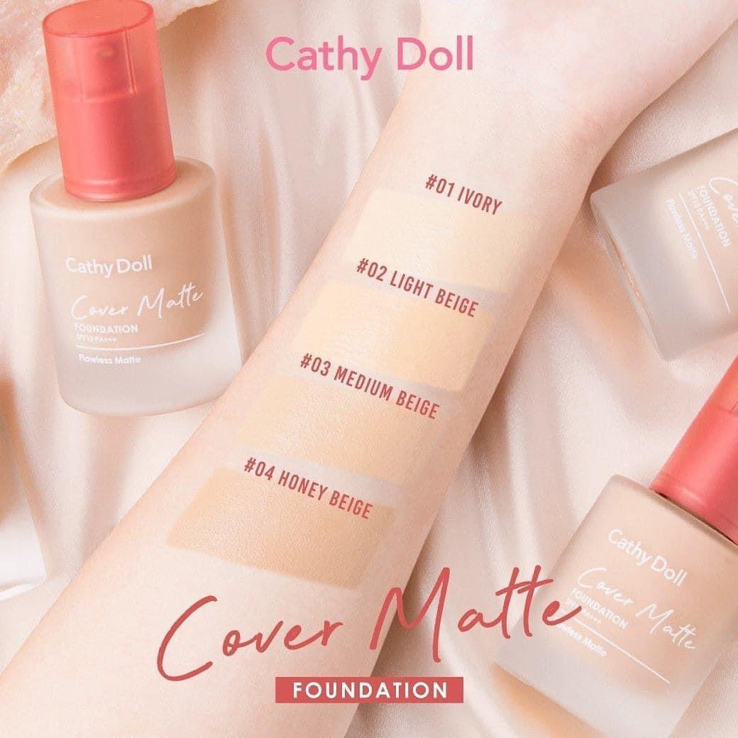 Cathy Doll Cover Matte Foundation SPF15/PA+++ 30g. เคที่ดอลล์