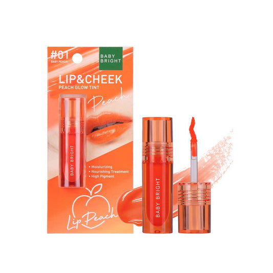 Baby Bright Lip & Cheek Peach Glow Tint #01