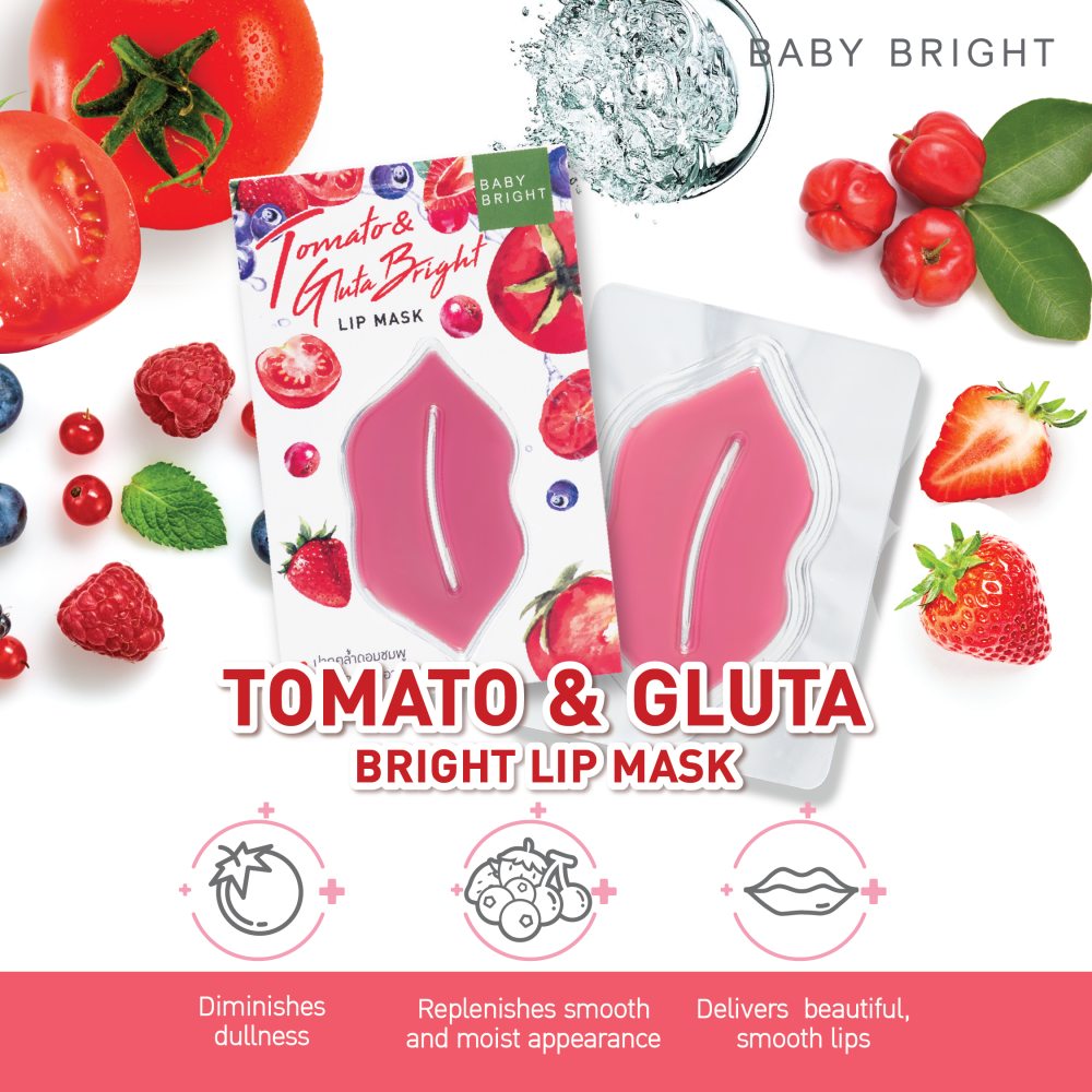 Baby Bright Tomato&Gluta Bright Lip mask 10g