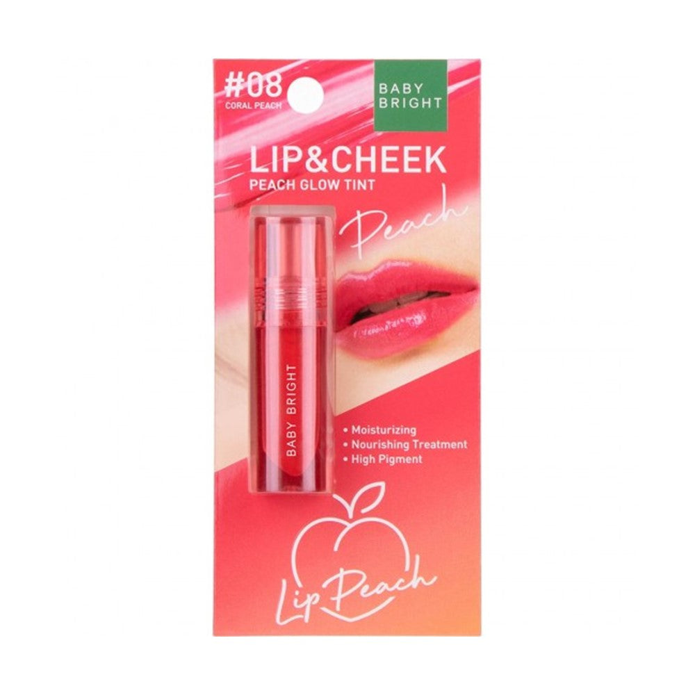 Baby Bright Lip & Cheek Peach Glow Tint #08