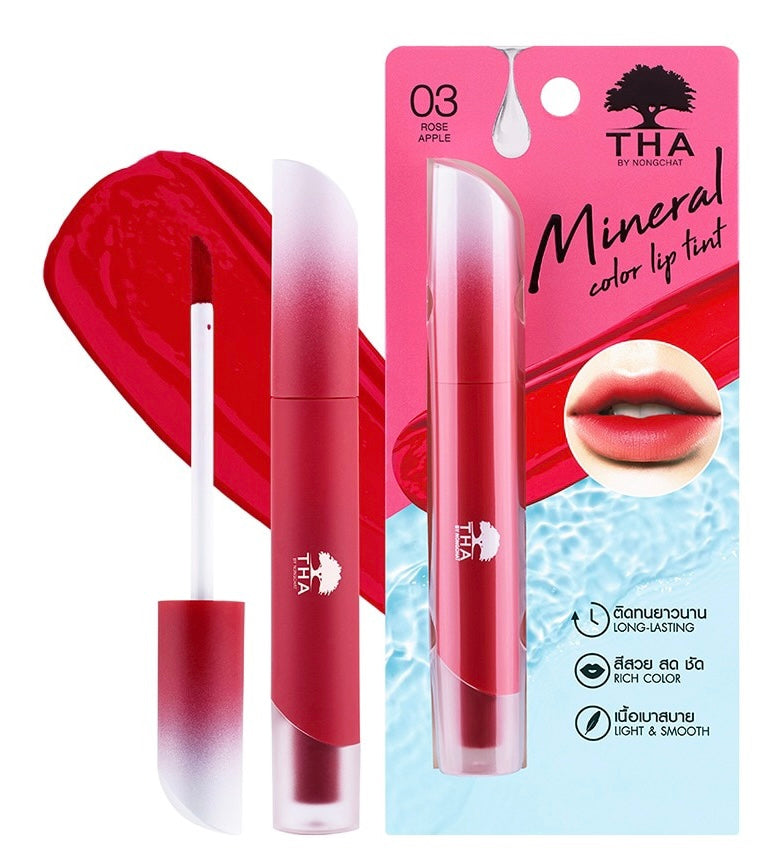 THA Mineral Color Lip Tint Long Lasting Clear & Smooth #03