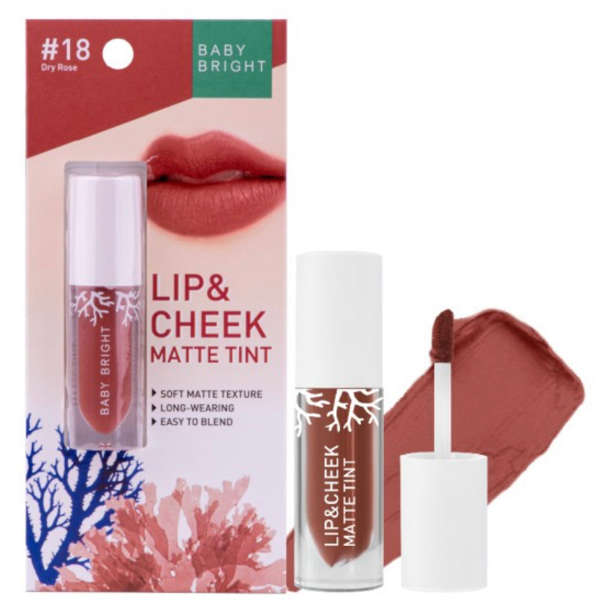 Baby Bright Lip&Cheek Matte Tint #18