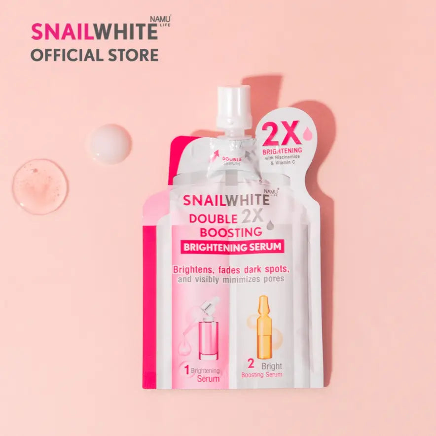 Snail White Double Boosting Brightening Serum 4ml+4ml