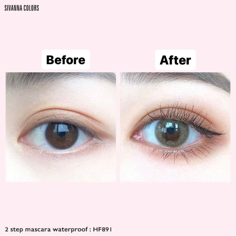 Sivanna Mascara 2 Step MAX Waterproof Lash Volume