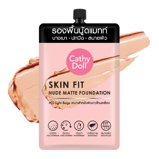 CATHY DOLL SKIN FIT NUDE MATTE FOUNDATION 6ML