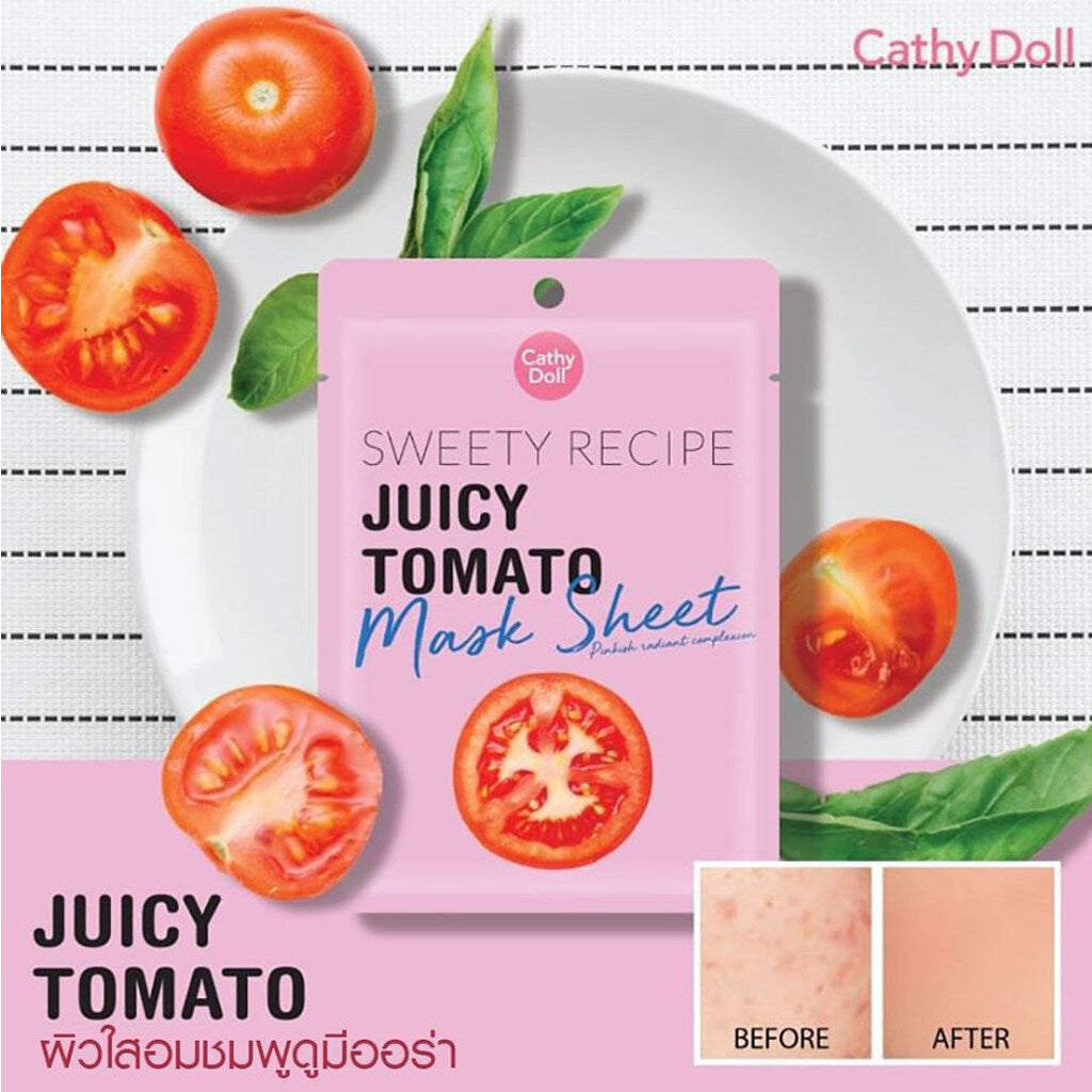 Cathy Doll แผ่นมาส์กมะเขือเทศ Juicy Tomato