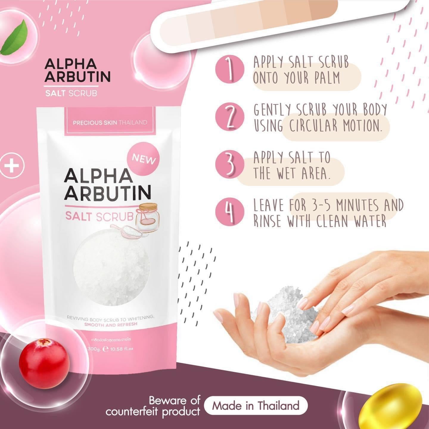 Alpha Arbutin Salt Scrub