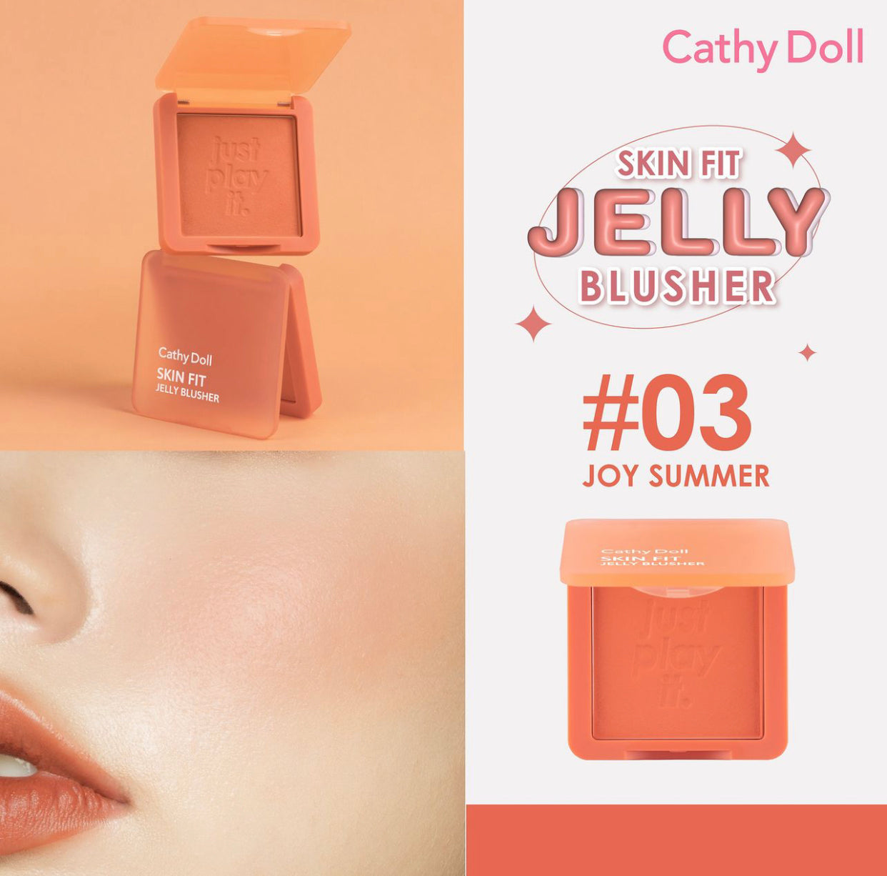 Cathy Doll Skin Fit Jelly Blusher 6g