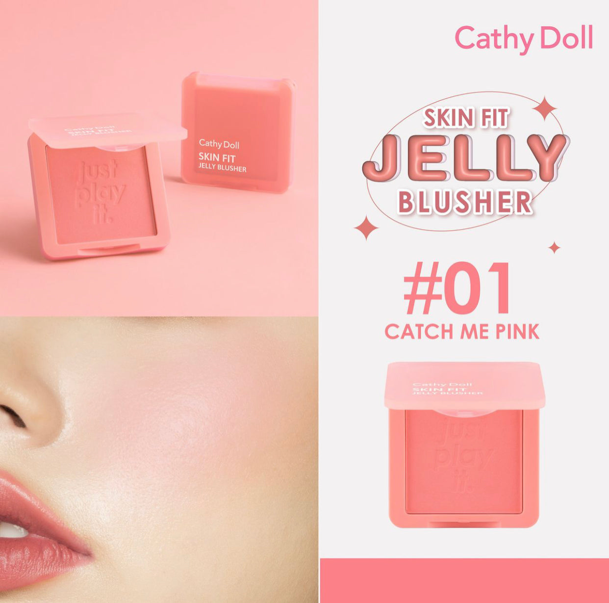 Cathy Doll Skin Fit Jelly Blusher 6g