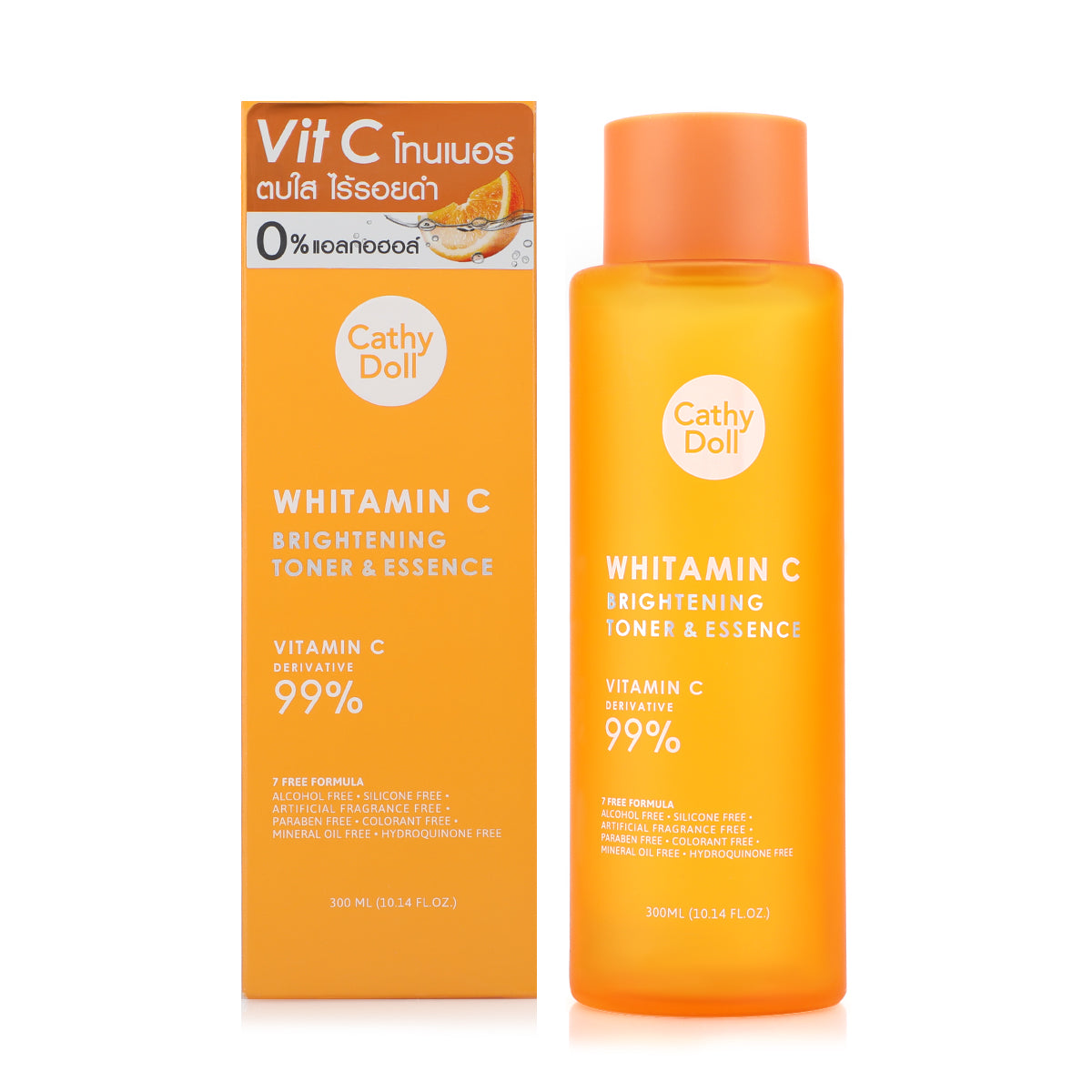 Cathy Doll Vitamin C Brightening Toner And Essence 300มล.