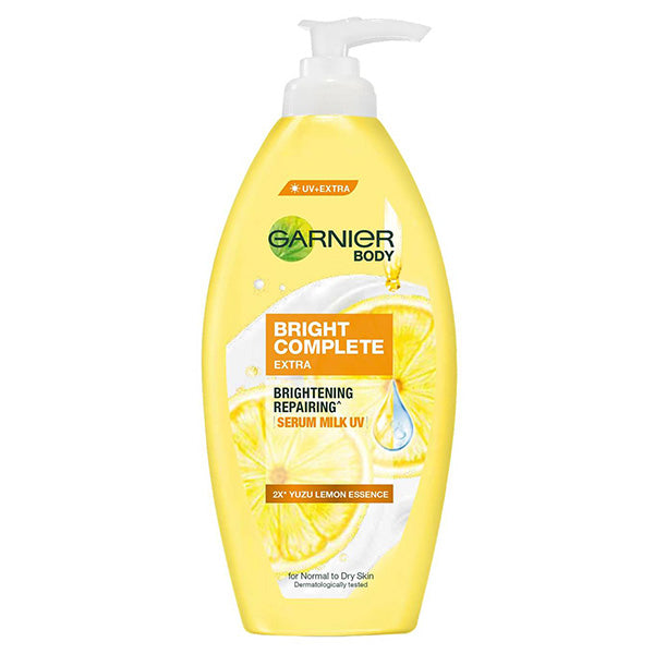 Garnier Body Bright Complete Extra Brightening Repairing Serum Milk UV  Body Lotion 400ml