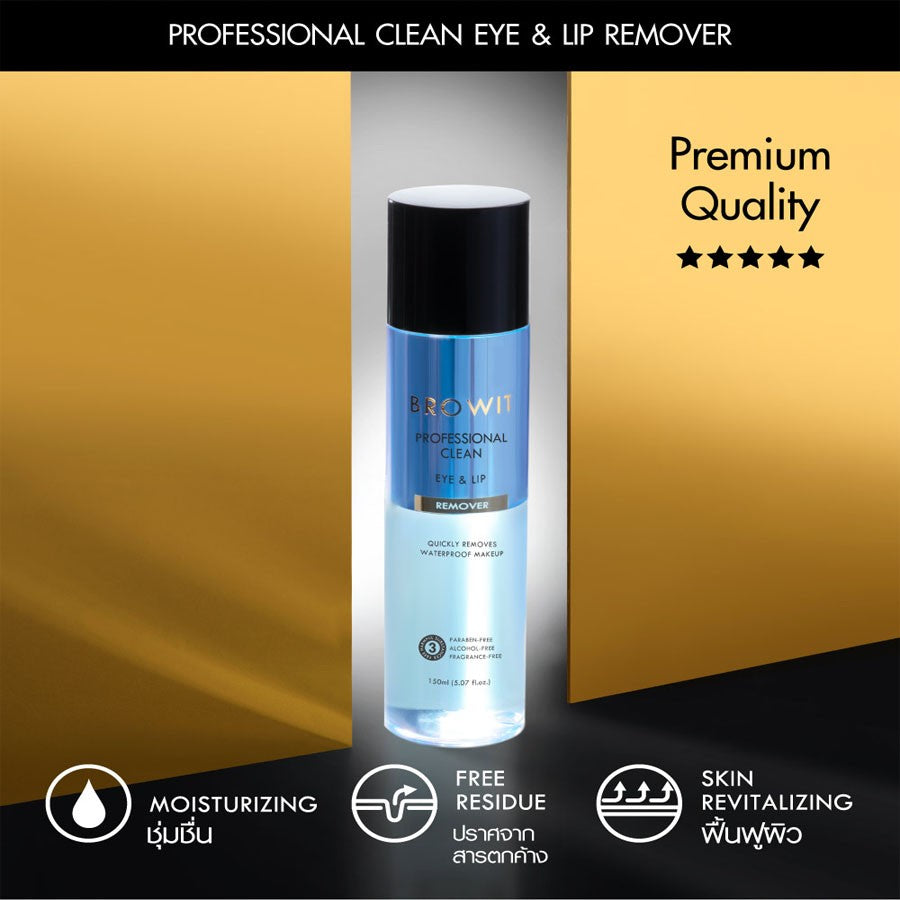 BROWIT PROFESSIONAL CLEAN EYE & LIP REMOVER 150ml